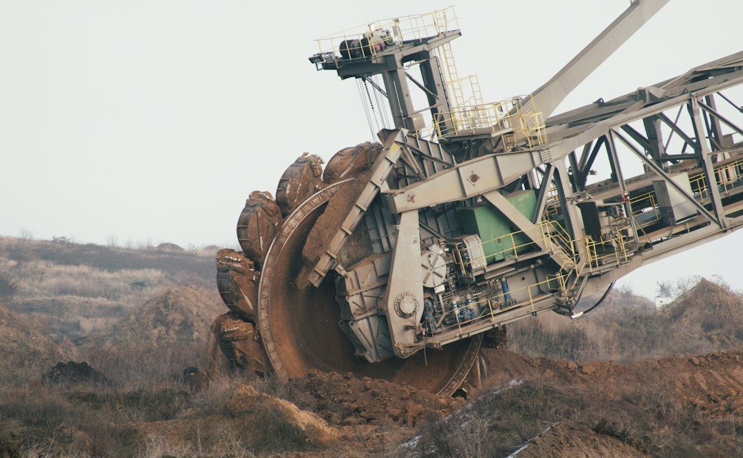 Bucket-wheel excavator at a mine