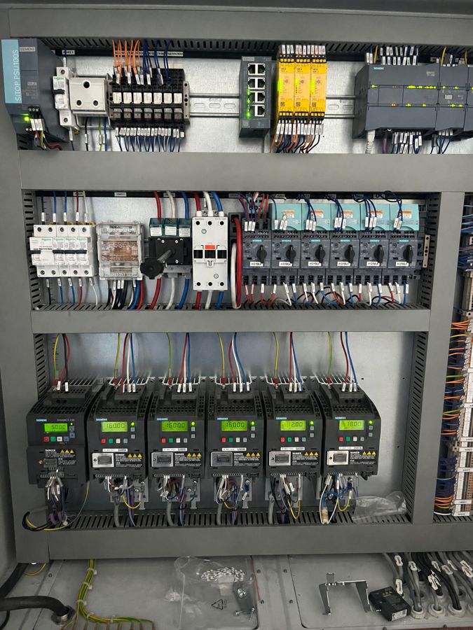 PLC and VSD control panel