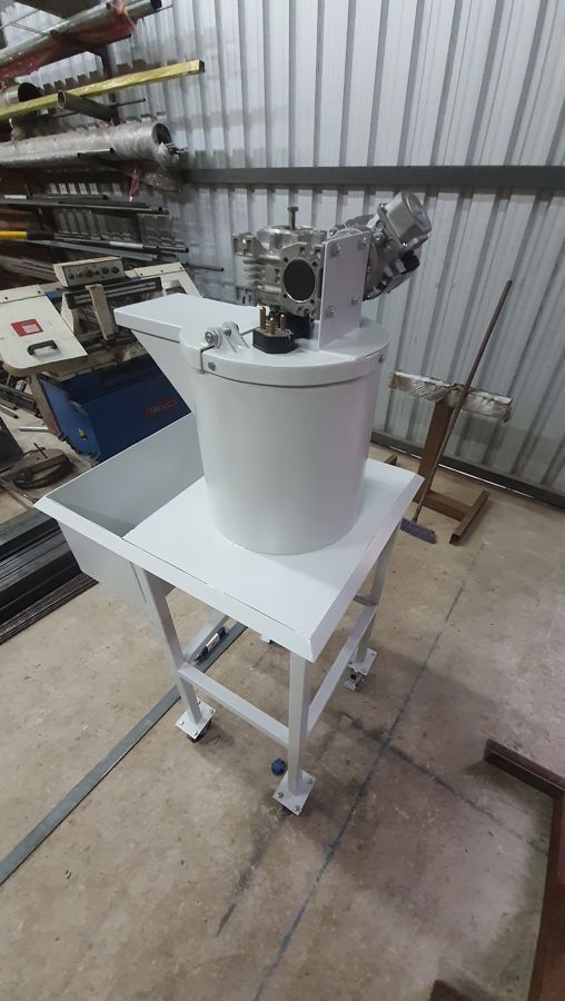 Powder-coated process machine